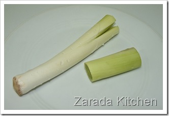 Dividing the leek Dividing the leek