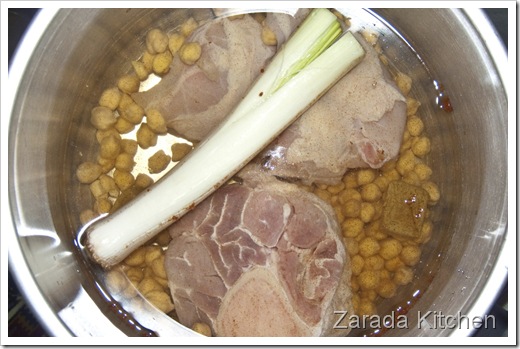 Place ingredients in pressure cooker Place ingredients in pressure cooker